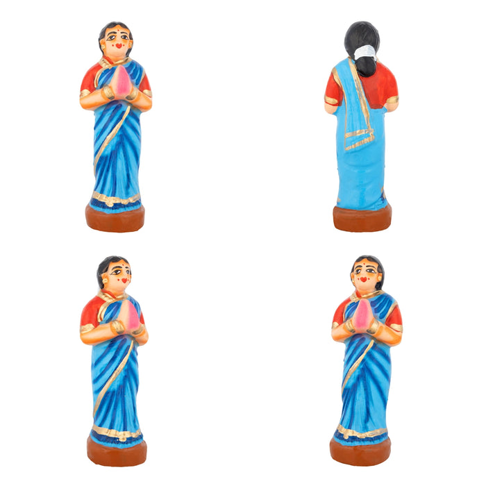 Uppiliappan Clay Golu Bommai Set - 11 x 7 Inches | Giri Golu Doll/ Navaratri Golu Bomma/ Bommai/Gombe