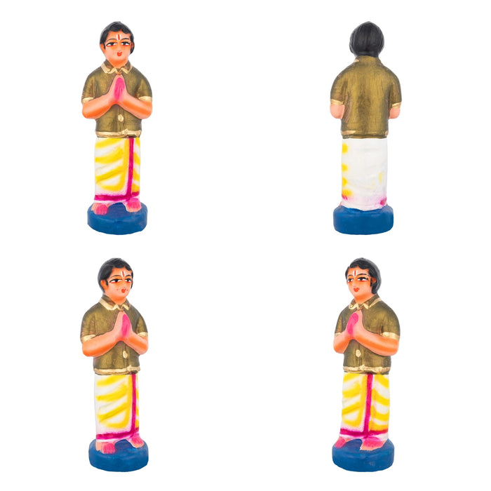 Uppiliappan Clay Golu Bommai Set - 11 x 7 Inches | Giri Golu Doll/ Navaratri Golu Bomma/ Bommai/Gombe