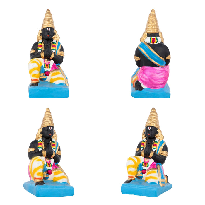 Uppiliappan Clay Golu Bommai Set - 11 x 7 Inches | Giri Golu Doll/ Navaratri Golu Bomma/ Bommai/Gombe