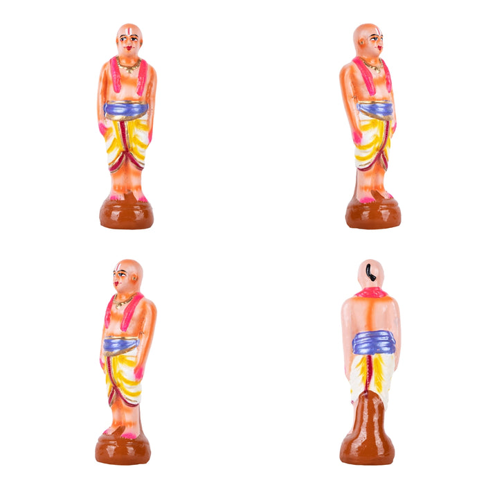 Maalai Maatrudal Clay Golu Bommai Set- 9 X 3.5 Inches | Navaratri Golu Gombe/Giri Golu Doll/Navratri Decoration