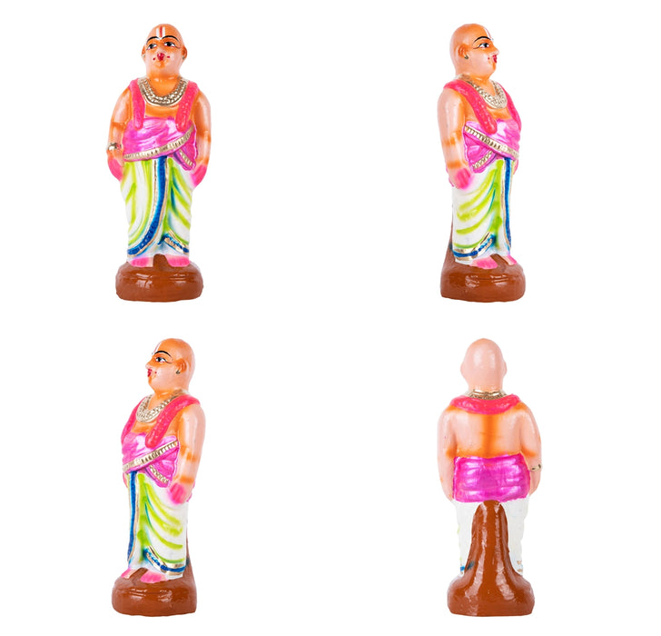 Maalai Maatrudal Clay Golu Bommai Set- 9 X 3.5 Inches | Navaratri Golu Gombe/Giri Golu Doll/Navratri Decoration