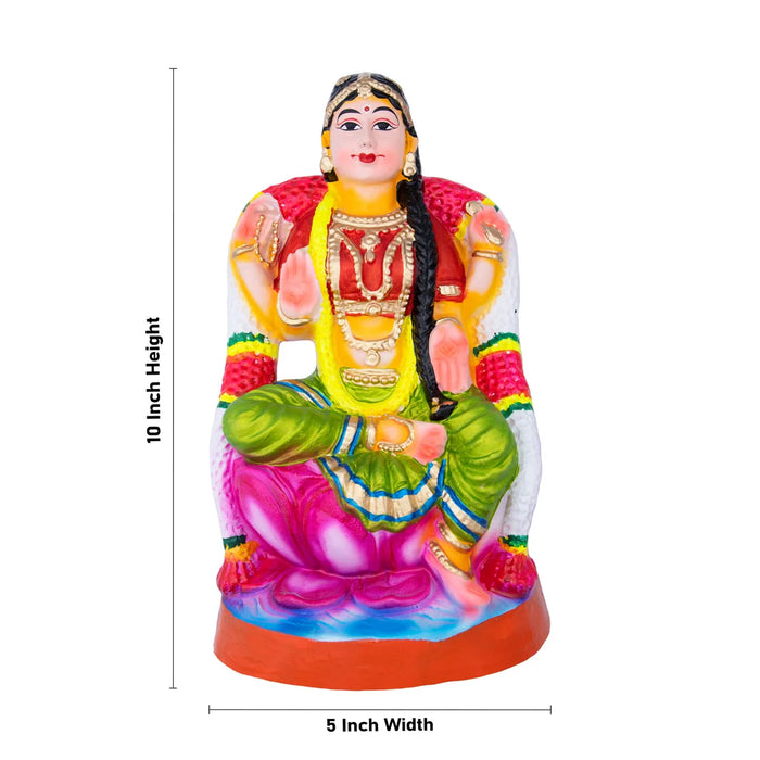 Bala Tripura Sundari Clay Golu Bommai - 10 x 5 Inches | Giri Golu Doll/ Navaratri Golu Bomma/Gombe/Bommai