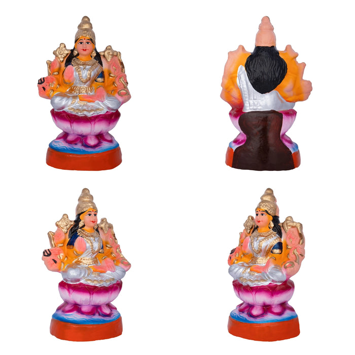 Ashtalakshmi Idol Clay Golu Bommai Set- 9 X 6 Inches | Navaratri Golu Gombe/Giri Golu Doll/Navratri Decoration