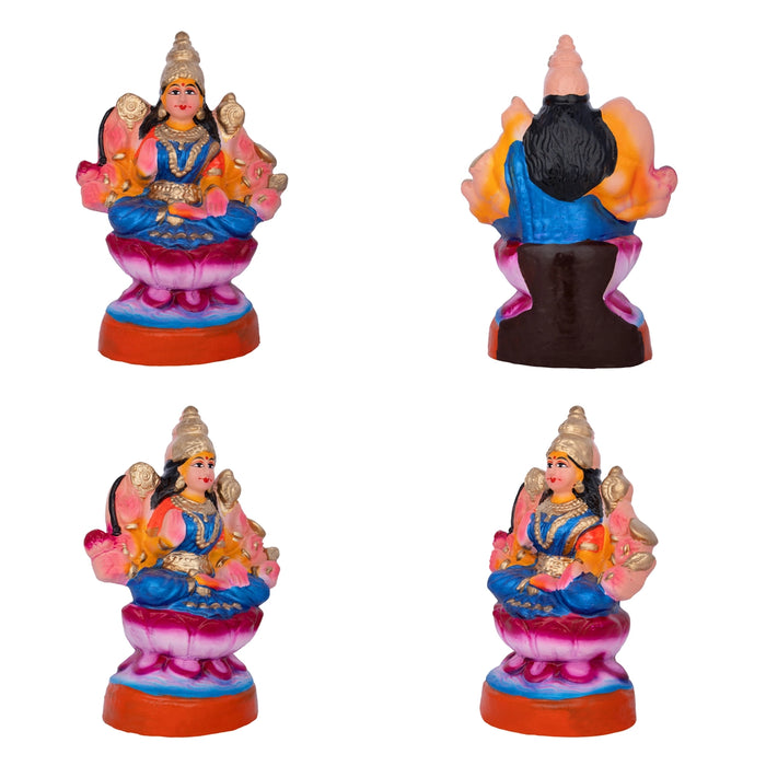 Ashtalakshmi Idol Clay Golu Bommai Set- 9 X 6 Inches | Navaratri Golu Gombe/Giri Golu Doll/Navratri Decoration