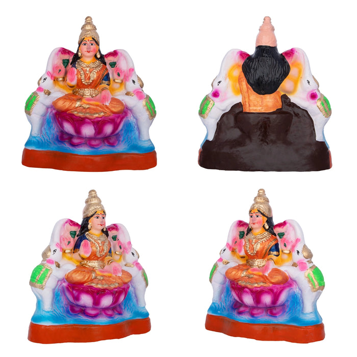 Ashtalakshmi Idol Clay Golu Bommai Set- 9 X 6 Inches | Navaratri Golu Gombe/Giri Golu Doll/Navratri Decoration
