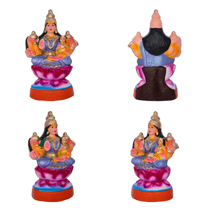 Ashtalakshmi Idol Clay Golu Bommai Set- 9 X 6 Inches | Navaratri Golu Gombe/Giri Golu Doll/Navratri Decoration