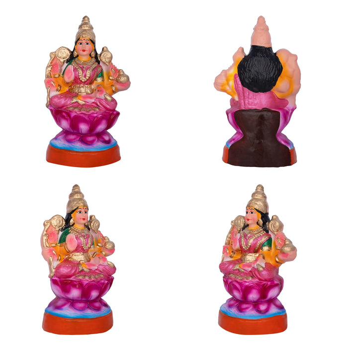 Ashtalakshmi Idol Clay Golu Bommai Set- 9 X 6 Inches | Navaratri Golu Gombe/Giri Golu Doll/Navratri Decoration