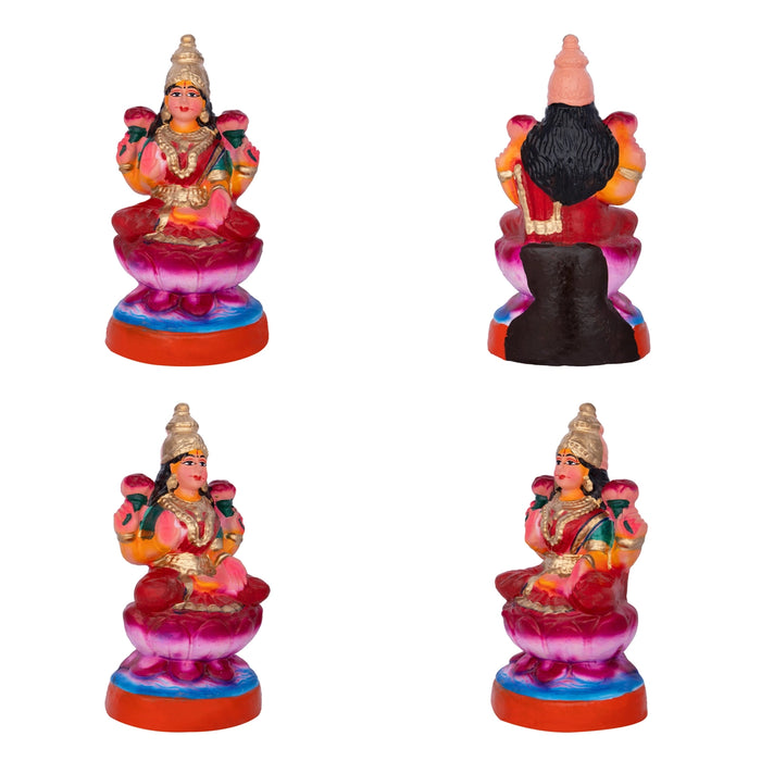Ashtalakshmi Idol Clay Golu Bommai Set- 9 X 6 Inches | Navaratri Golu Gombe/Giri Golu Doll/Navratri Decoration