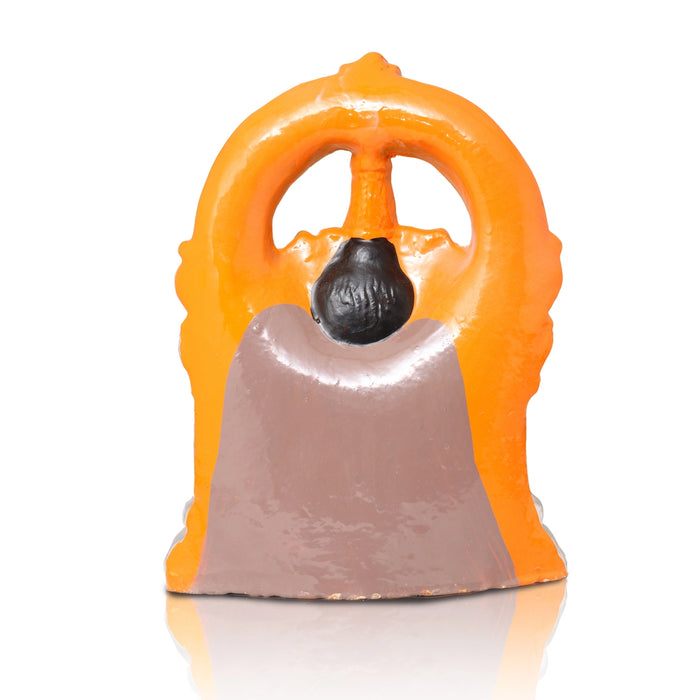 Arai Kasu Amman Clay Golu Bommai - 12 X 9 Inches | Navaratri Golu Gombe/ Giri Golu Doll/ Navratri Decor