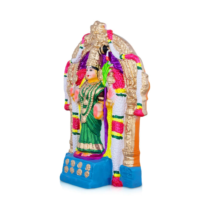 Thirukadaiyur Abirami Clay Golu Bommai - 18 x 11 Inches | Giri Golu Doll/ Navaratri Golu Bomma/Gombe/Bommai