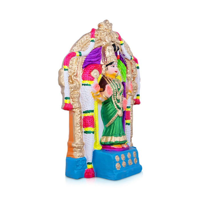 Thirukadaiyur Abirami Clay Golu Bommai - 18 x 11 Inches | Giri Golu Doll/ Navaratri Golu Bomma/Gombe/Bommai