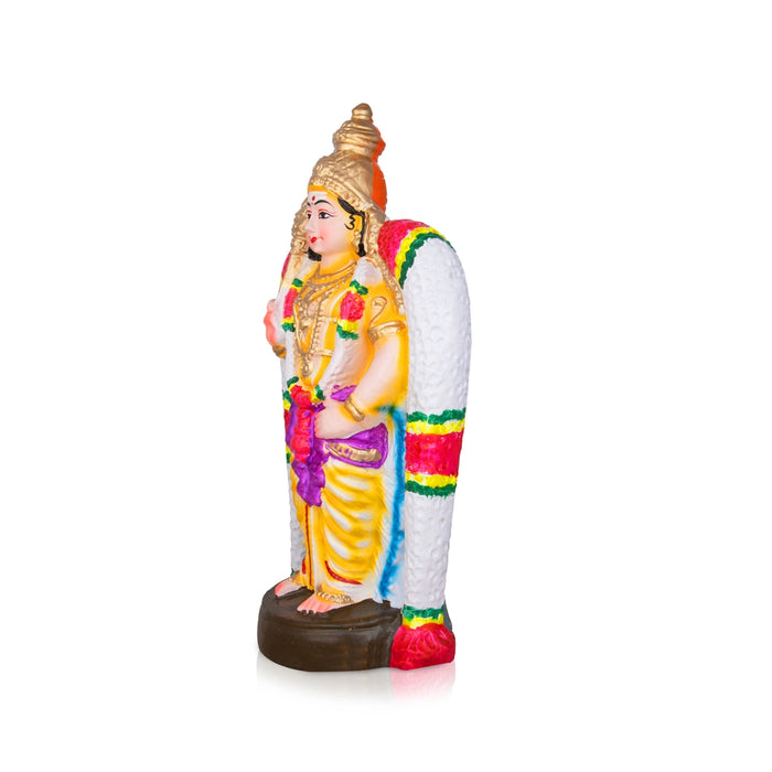 Salem Murugar Clay Golu Bommai - 12 x 7 Inches | Giri Golu Doll / Navaratri Kolu Bomma / Dasara Doll
