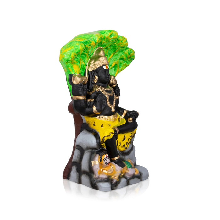 Dhakshinamoorthy Clay Golu Bommai - 9 Inches | Giri Golu Doll/ Navaratri Golu Bomma/ Gombe/ Bommai