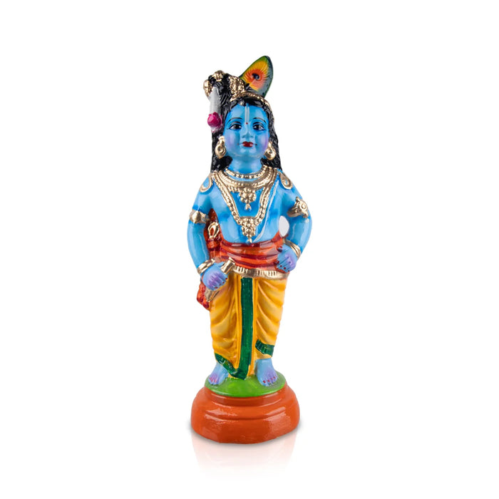 Vithoba Krishna - 16 Inches | Giri Golu Doll/ Paper Mache/ Vithoba Murti/ Navarathri Doll