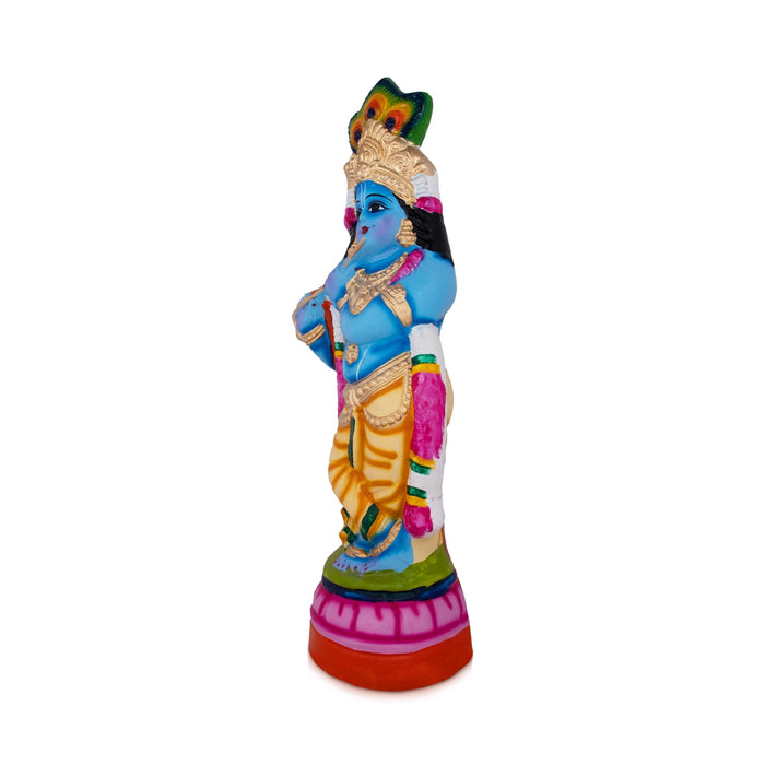 Flute Krishna Paper Mache Golu Bommai - 1.25 Feet| Giri Golu Doll/ Navaratri Kolu Bomma/ Bommai