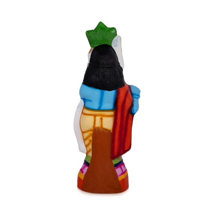 Flute Krishna Paper Mache Golu Bommai - 1.25 Feet| Giri Golu Doll/ Navaratri Kolu Bomma/ Bommai