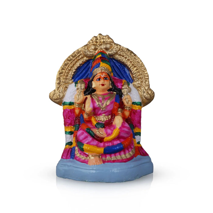 Amman Valayal Clay Golu Bommai - 9 x 7 Inch | Giri Golu Doll/ Navaratri Golu Bomma/Gombe/Bommai