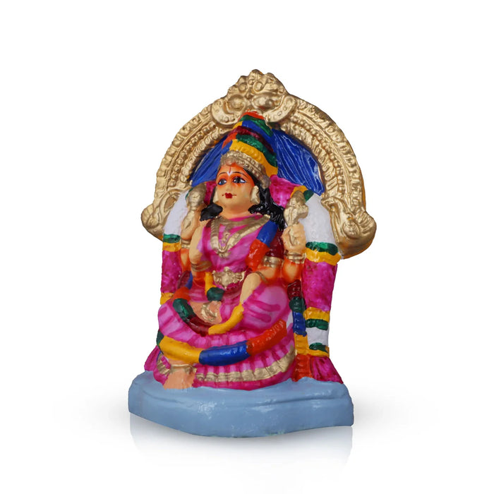 Amman Valayal Clay Golu Bommai - 9 x 7 Inch | Giri Golu Doll/ Navaratri Golu Bomma/Gombe/Bommai