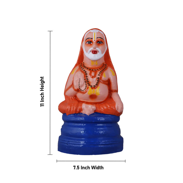 Raghavendra Clay Golu Bommai - 11 x 7.5 Inches | Giri Golu Doll/ Navaratri Golu Bomma/Gombe/Bommai