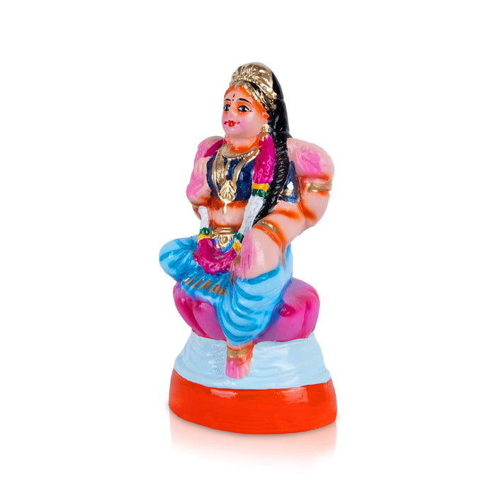 Balambigai Paper Mache Golu Bommai - 7.5 x 3.5 Inches | Giri Golu Doll / Navaratri Golu Bommalu / Dasara Doll