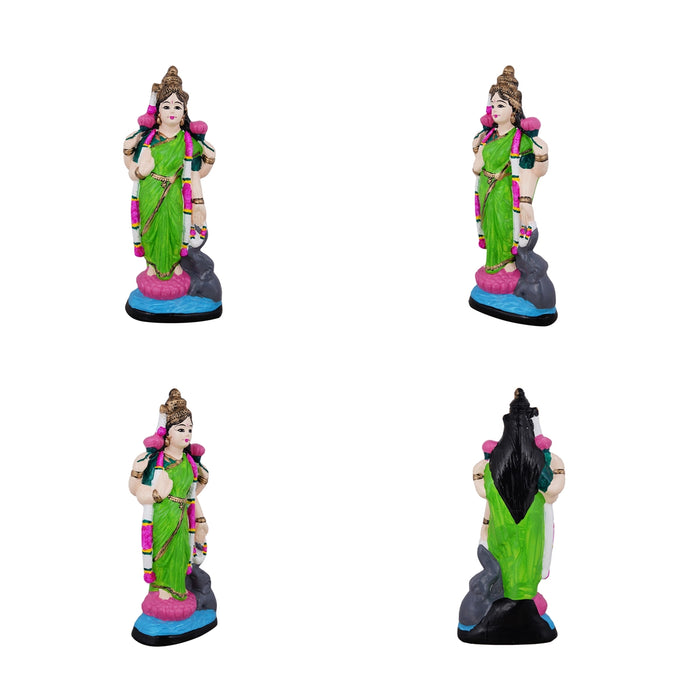 Lakshmi Saraswati Durga Paper Mache Golu Bommai Set - 17 x 7 Inches | Giri Golu Doll/Navaratri Golu Bomma/Gombe