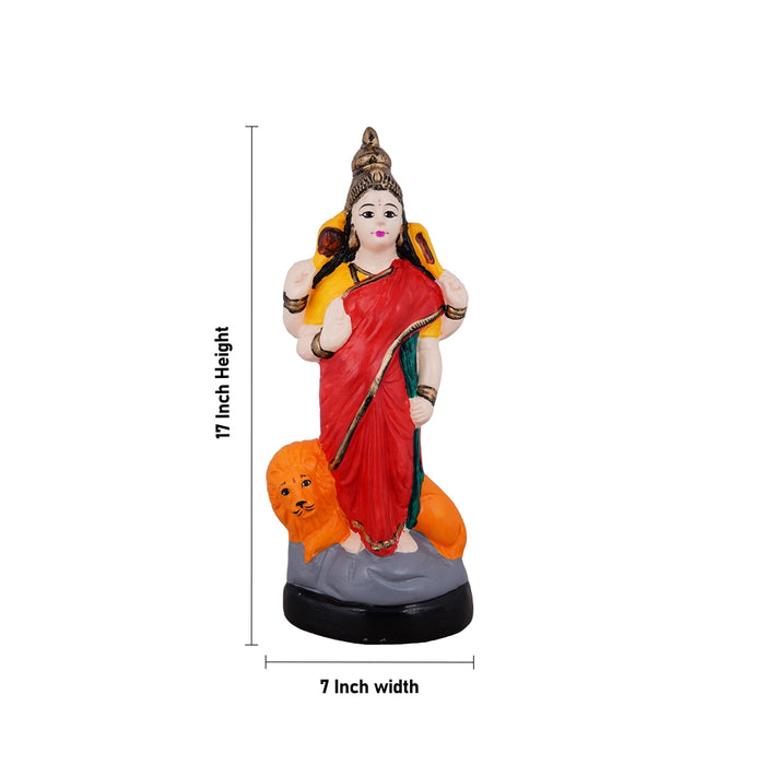Lakshmi Saraswati Durga Paper Mache Golu Bommai Set - 17 x 7 Inches | Giri Golu Doll/Navaratri Golu Bomma/Gombe
