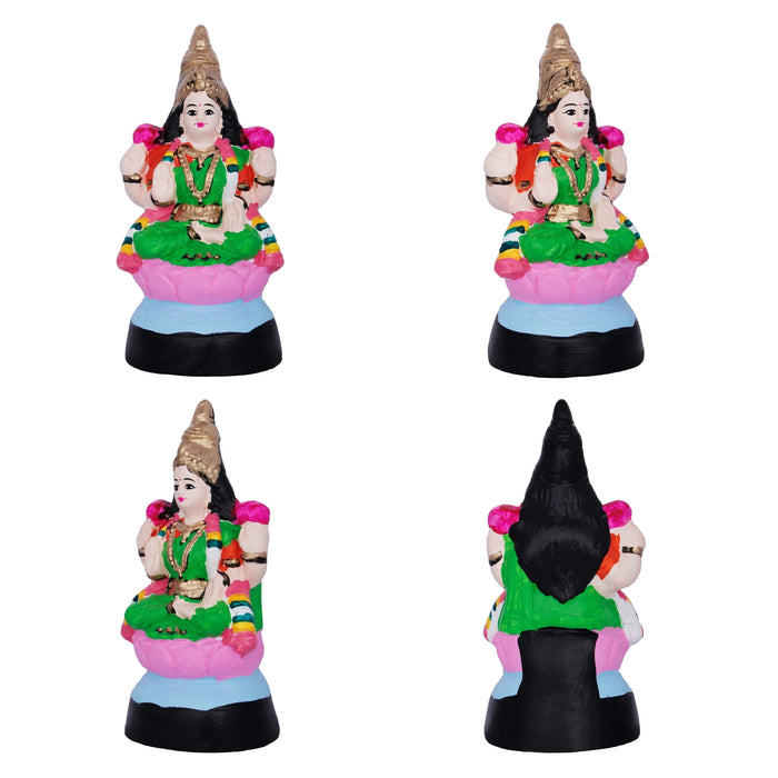 Ashtalakshmi Idol Paper Mache Golu Bommai Set- 8 X 7 Inches | Navaratri Golu Gombe/Giri Golu Doll/Navratri Decor