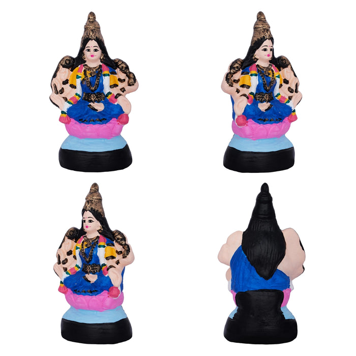 Ashtalakshmi Idol Paper Mache Golu Bommai Set- 8 X 7 Inches | Navaratri Golu Gombe/Giri Golu Doll/Navratri Decor