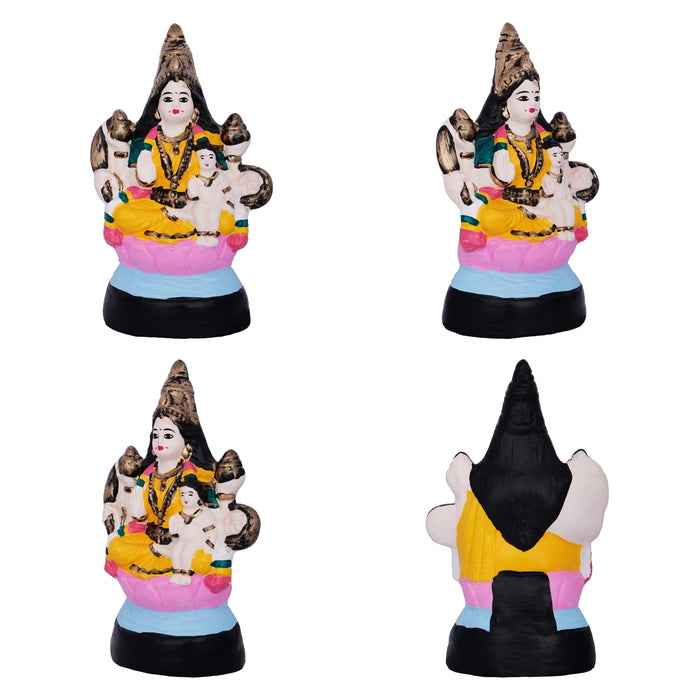Ashtalakshmi Idol Paper Mache Golu Bommai Set- 8 X 7 Inches | Navaratri Golu Gombe/Giri Golu Doll/Navratri Decor