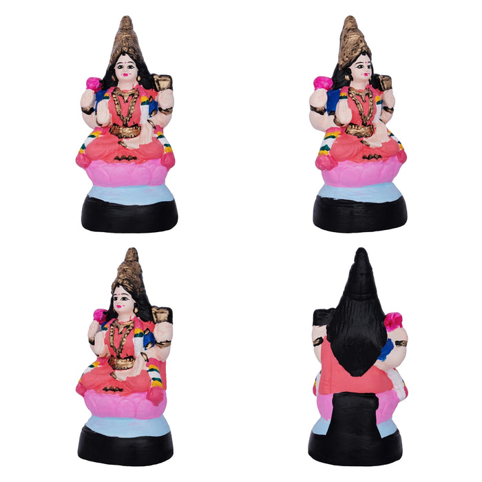 Ashtalakshmi Idol Paper Mache Golu Bommai Set- 8 X 7 Inches | Navaratri Golu Gombe/Giri Golu Doll/Navratri Decor