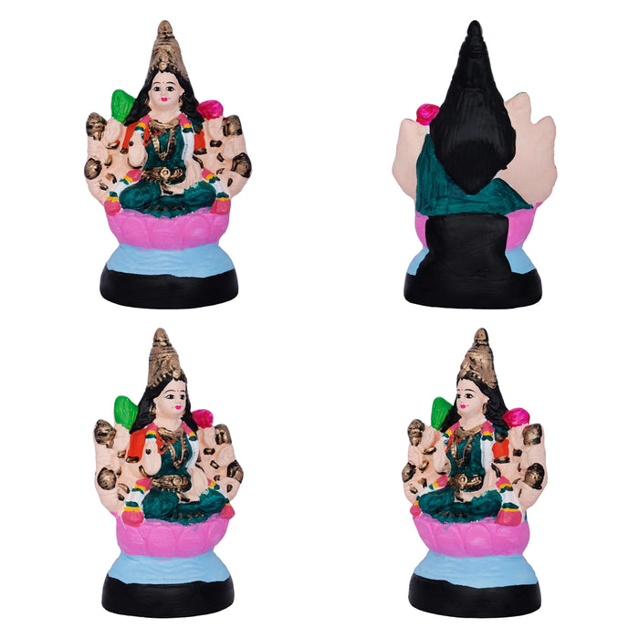 Ashtalakshmi Idol Paper Mache Golu Bommai Set- 8 X 7 Inches | Navaratri Golu Gombe/Giri Golu Doll/Navratri Decor