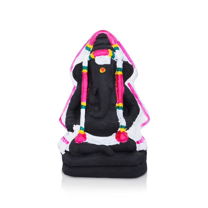 Pillayarpatti Ganesh Murti Paper Mache Golu Bommai - 7.5 X 5 Inches | Navaratri Golu Gombe/ Giri Golu Doll