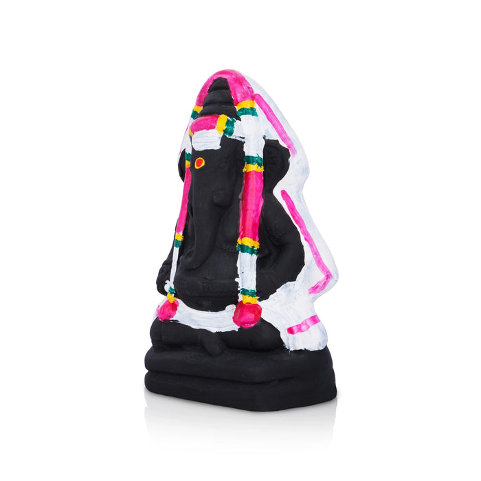 Pillayarpatti Ganesh Murti Paper Mache Golu Bommai - 7.5 X 5 Inches | Navaratri Golu Gombe/ Giri Golu Doll