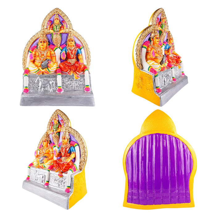 Kubera Lakshmi Statue Paper Mache Golu Bommai Set - 15 x 7 Inches | Giri Golu Doll/ Gombe/ Navaratri Golu Bomma