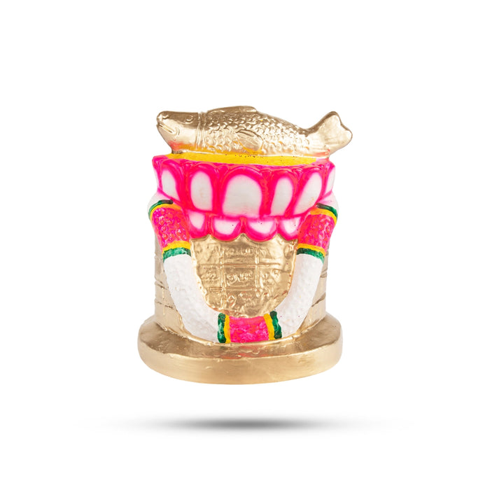 Kubera Lakshmi Statue Paper Mache Golu Bommai Set - 15 x 7 Inches | Giri Golu Doll/ Gombe/ Navaratri Golu Bomma