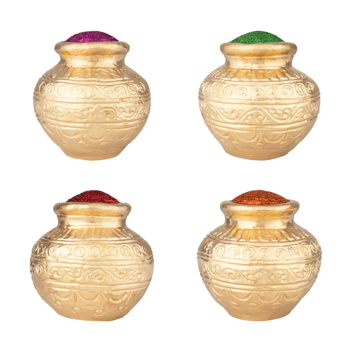 Kubera Lakshmi Statue Paper Mache Golu Bommai Set - 15 x 7 Inches | Giri Golu Doll/ Gombe/ Navaratri Golu Bomma