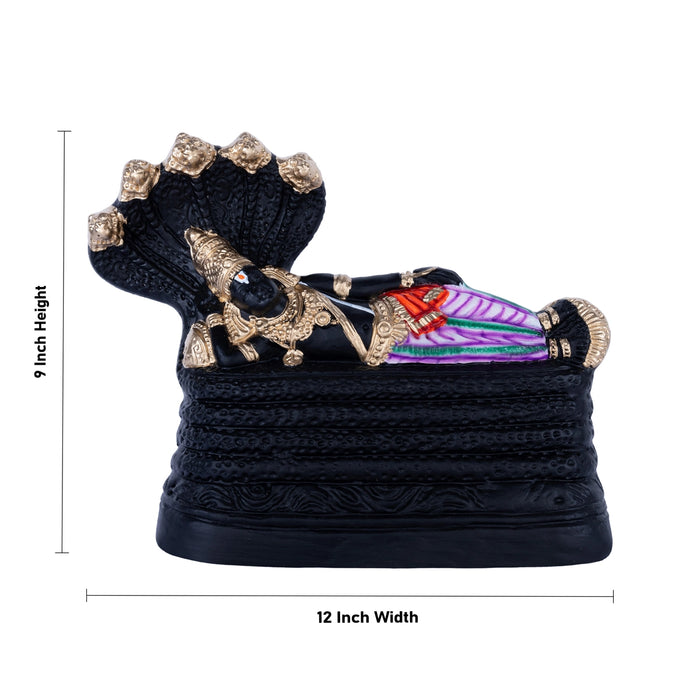 Sri Ranganathar Statue Paper Mache Golu Bommai- 9 X 12 Inches | Giri Golu Doll/ Navaratri Gombe/Navratri Decor