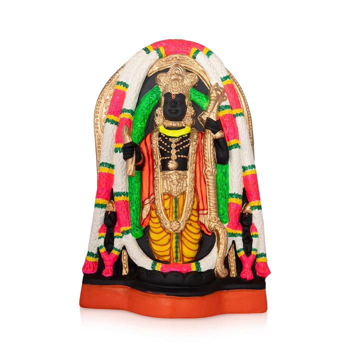 Ayodhya Ramar Paper Mache Golu Bommai - 17 x 11 Inches | Giri Kolu Doll/ Navaratri Golu Bommalu/ Gombe