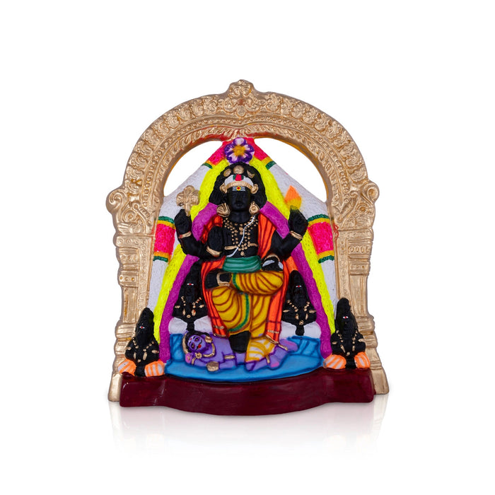 Dakshinamurthy Vigraham With Arch Paper Mache Golu Bommai - 17 X 13 Inches | Navaratri Gombe/ Giri Golu Doll