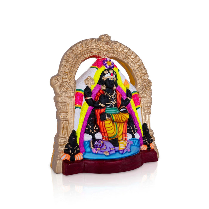 Dakshinamurthy Vigraham With Arch Paper Mache Golu Bommai - 17 X 13 Inches | Navaratri Gombe/ Giri Golu Doll