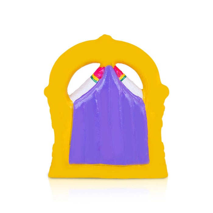 Dakshinamurthy Vigraham With Arch Paper Mache Golu Bommai - 17 X 13 Inches | Navaratri Gombe/ Giri Golu Doll