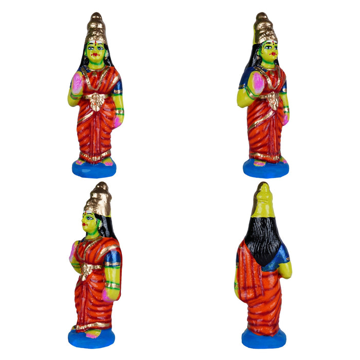 Thiruparkadal Clay Golu Bommai Set - 11 x 22 Inches | Giri Golu Doll/ Gombe/ Navaratri Golu Bomma