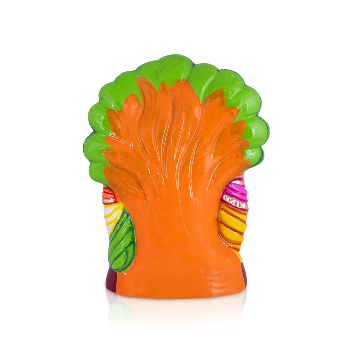 Ganesha And Murugan Doing Shivling Pooja Paper Mache Golu Bommai- 16X12 Inches | Giri Golu Doll/Navaratri Gombe