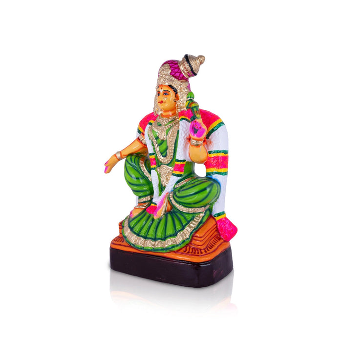 Bala Andal Statue Paper Mache Golu Bommai - 16 X 10 Inches | Navaratri Gombe/ Giri Golu Doll/ Navratri Decor