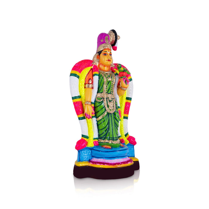 Goda Devi Andal Paper Mache Golu Bommai - 20 X 9.5 Inches | Navaratri Gombe/ Giri Golu Doll/ Navratri Decor