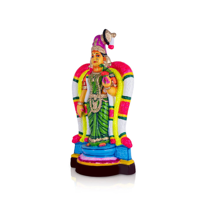 Goda Devi Andal Paper Mache Golu Bommai - 20 X 9.5 Inches | Navaratri Gombe/ Giri Golu Doll/ Navratri Decor