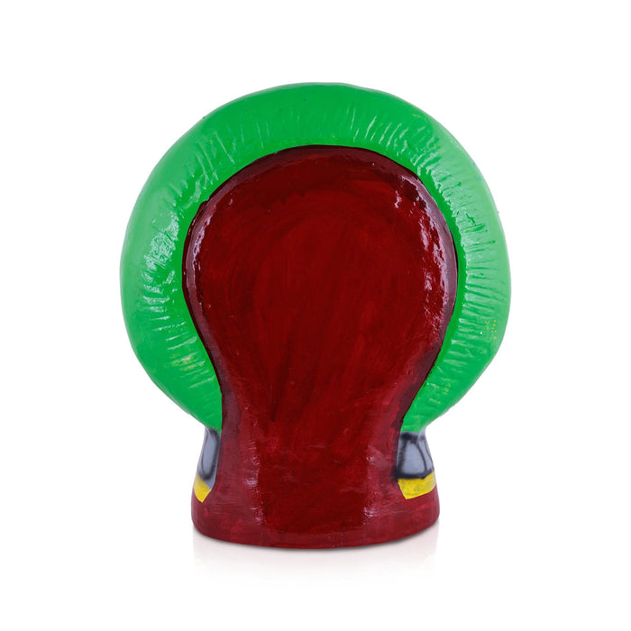 Murugan Valli Deivanai Statue With Peacock Paper Mache Golu Bommai-15 X 13 Inches | Navaratri Gombe/Giri Golu Doll