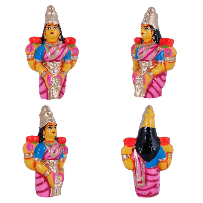 Kanakadhara Lakshmi Clay Golu Bommai Set - 11 X 10 Inches | Navaratri Gombe/ Giri Golu Doll/ Navratri Decor