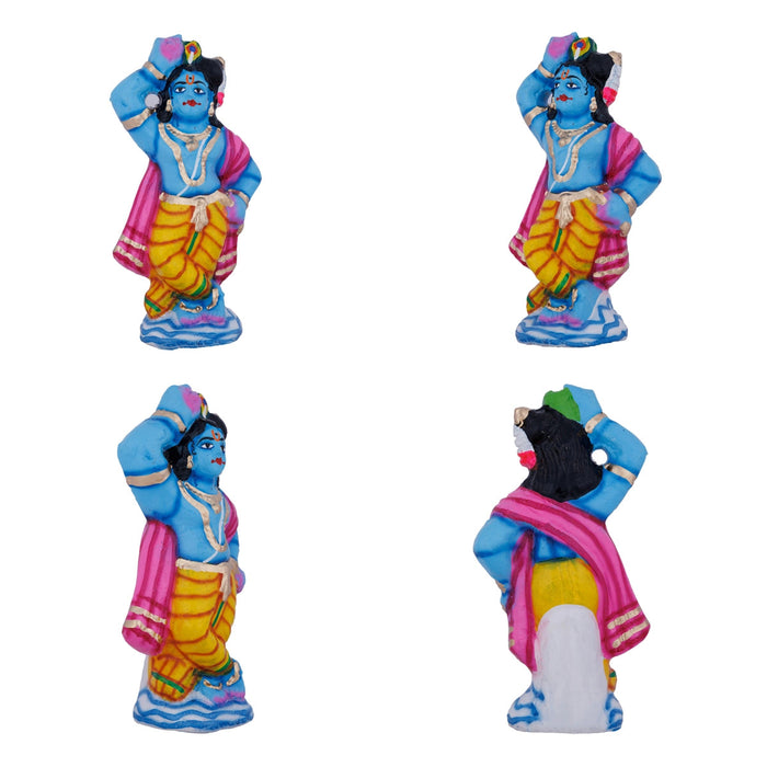 Govardhana Giri Krishna Paper Mache Golu Bommai Set - 12 X 13 Inches | Navaratri Gombe/ Giri Golu Doll