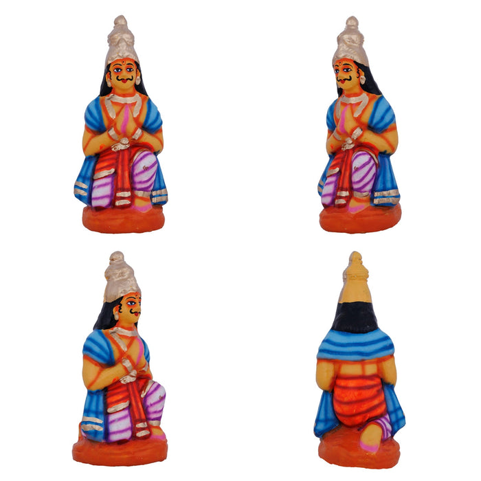 Govardhana Giri Krishna Paper Mache Golu Bommai Set - 12 X 13 Inches | Navaratri Gombe/ Giri Golu Doll